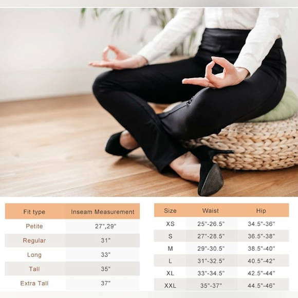 NWT Yogipace  Women's Straight Leg Yoga Pants Workout Pants - Picture 7 of 7